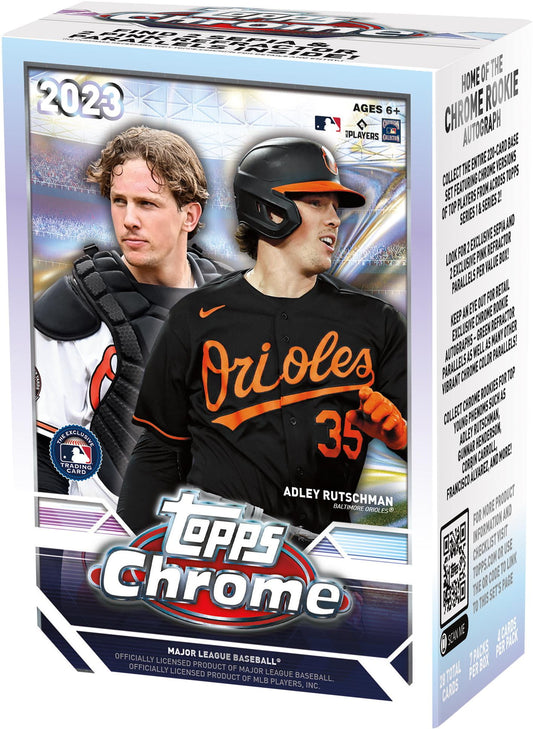 2023 Topps Chrome Baseball Factory Sealed Value Box - Direct from Topps